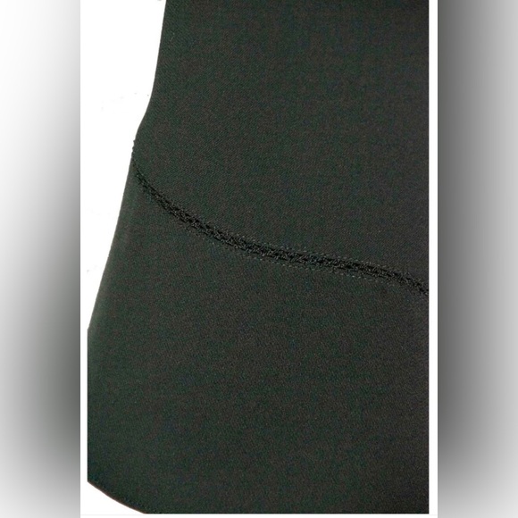 Ann Taylor LOFT Black square neck sleeveless dress with flounce ruffle hem Sz 8P - Picture 4 of 4